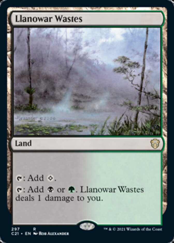 Llanowar Wastes [Commander 2021] | Card Merchant Takapuna