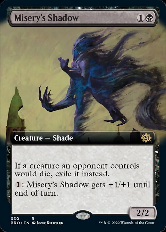 Misery's Shadow (Extended Art) [The Brothers' War] | Card Merchant Takapuna