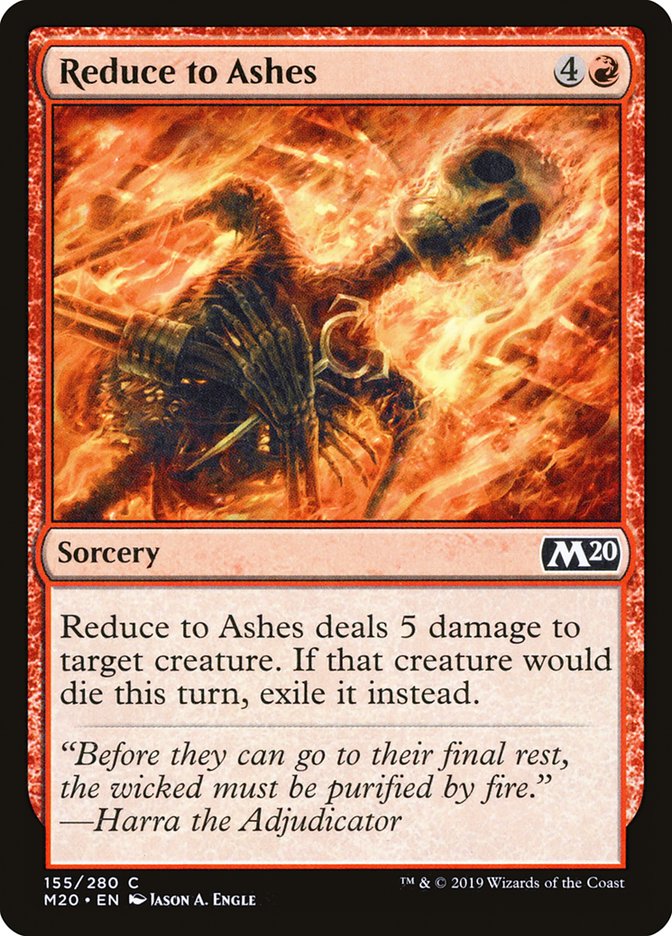 Reduce to Ashes [Core Set 2020] | Card Merchant Takapuna