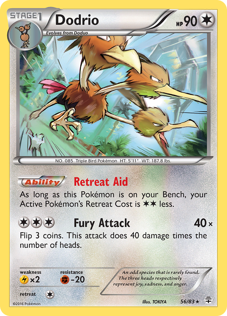 Dodrio (56/83) [XY: Generations] | Card Merchant Takapuna