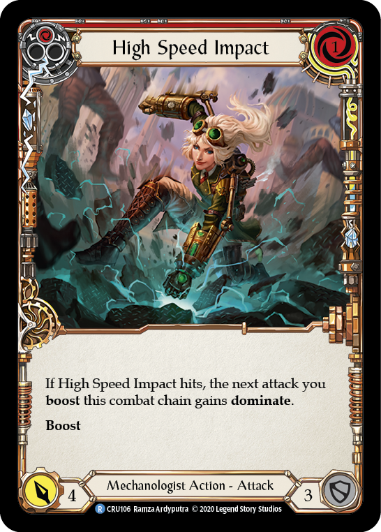 High Speed Impact (Red) [CRU106] (Crucible of War)  1st Edition Rainbow Foil | Card Merchant Takapuna