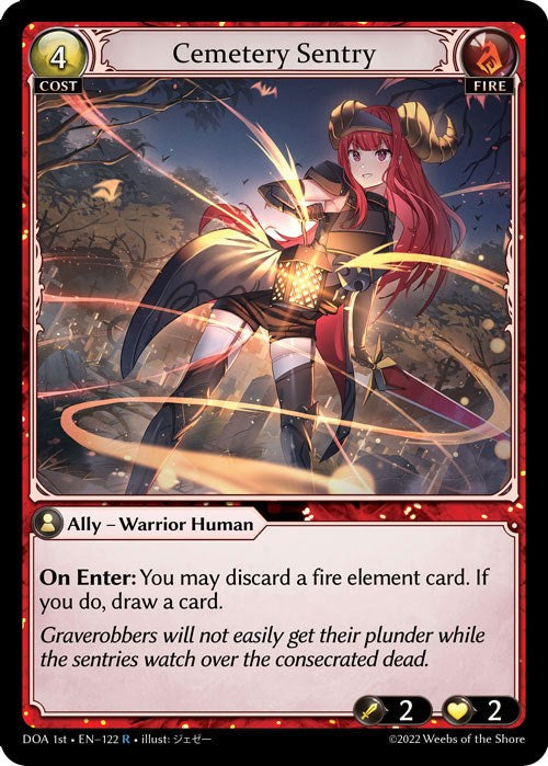 Cemetery Sentry (122) [Dawn of Ashes: 1st Edition] | Card Merchant Takapuna