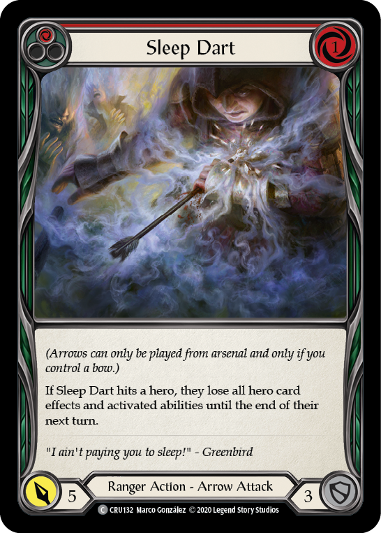Sleep Dart (Red) [CRU132] (Crucible of War)  1st Edition Rainbow Foil | Card Merchant Takapuna