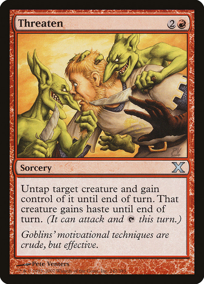 Threaten [Tenth Edition] | Card Merchant Takapuna
