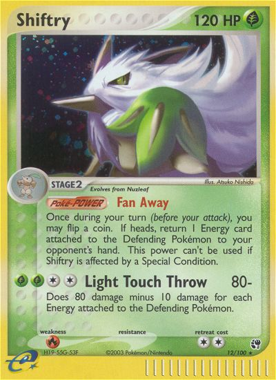 Shiftry (12/100) [EX: Sandstorm] | Card Merchant Takapuna