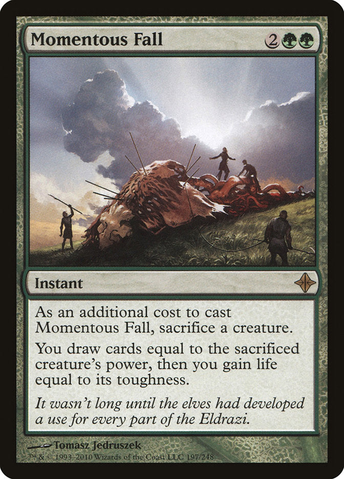 Momentous Fall [Rise of the Eldrazi] | Card Merchant Takapuna