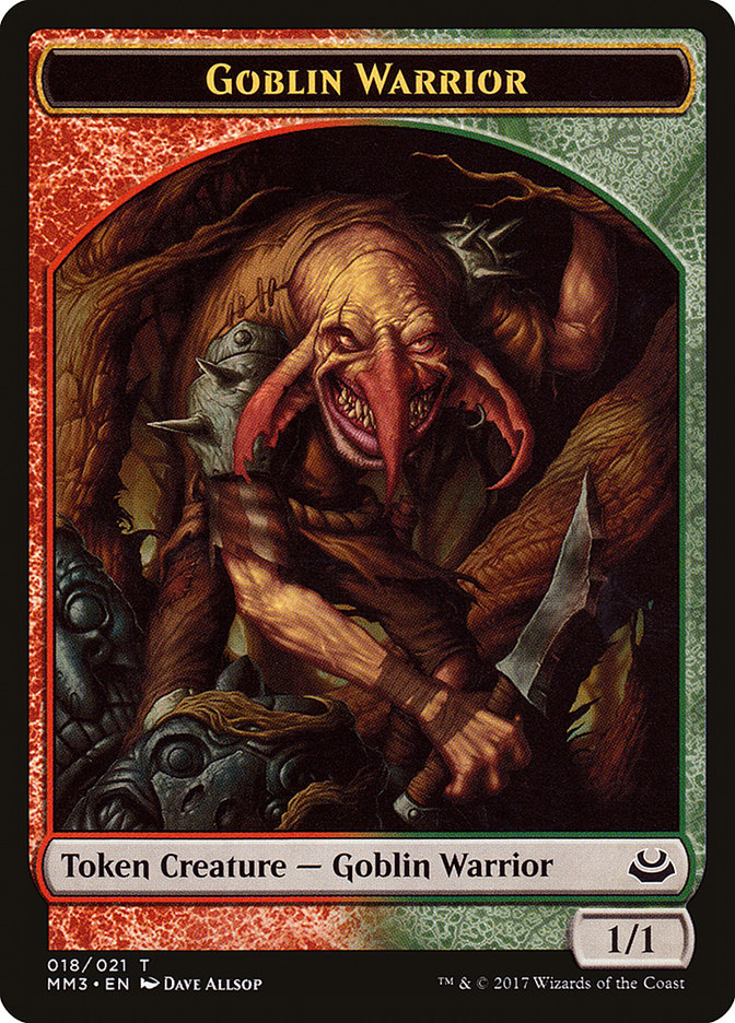 Goblin Warrior Token [Modern Masters 2017 Tokens] | Card Merchant Takapuna