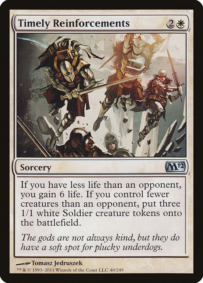 Timely Reinforcements [Magic 2012] | Card Merchant Takapuna