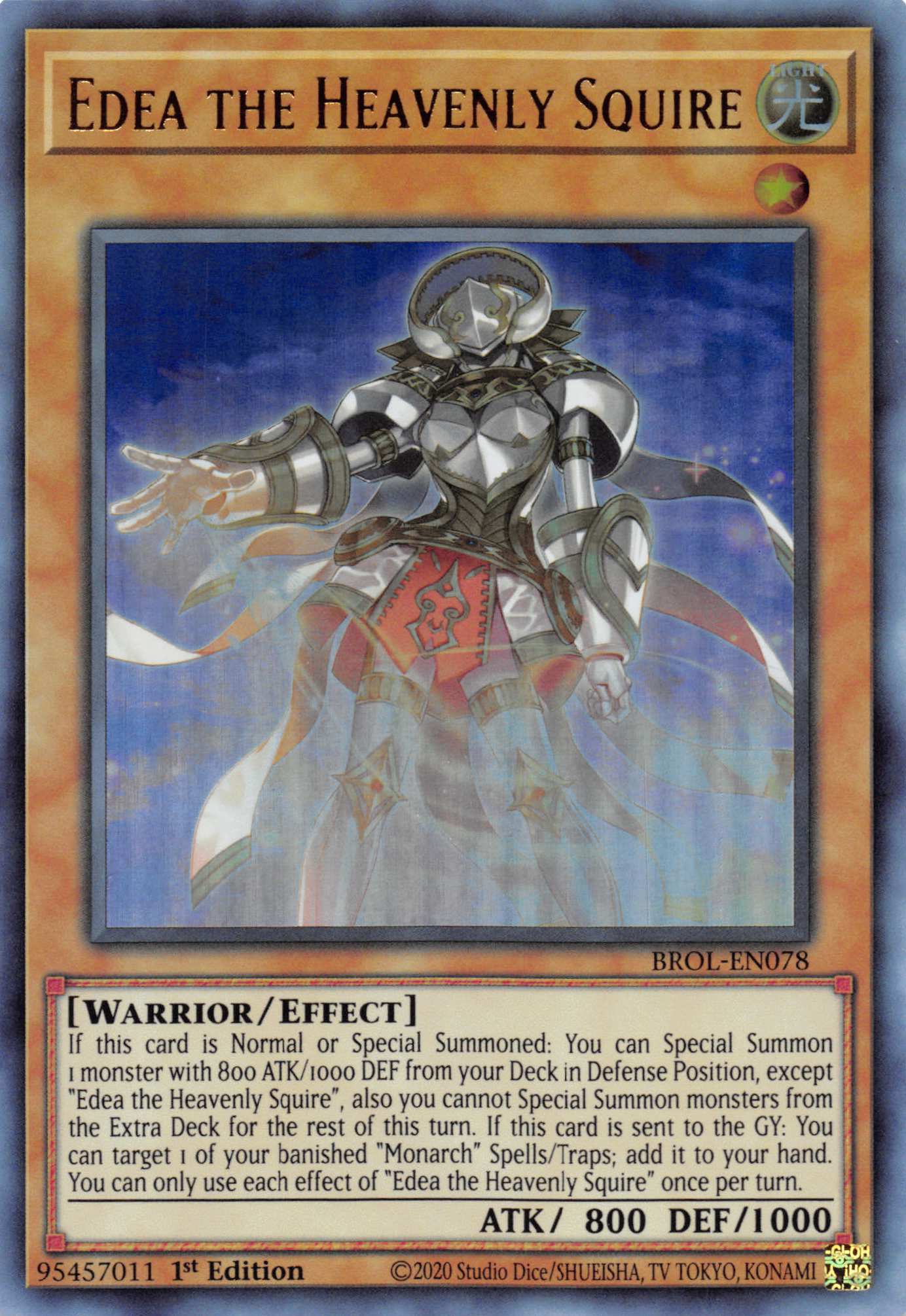 Edea the Heavenly Squire [BROL-EN078] Ultra Rare | Card Merchant Takapuna