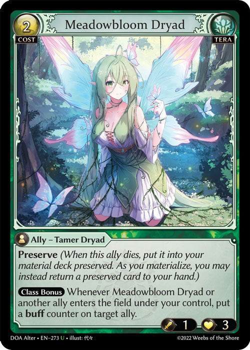 Meadowbloom Dryad (273) [Dawn of Ashes: Alter Edition] | Card Merchant Takapuna