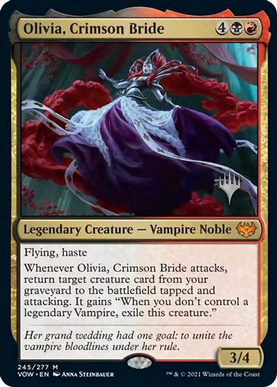 Olivia, Crimson Bride (Promo Pack) [Innistrad: Crimson Vow Promos] | Card Merchant Takapuna