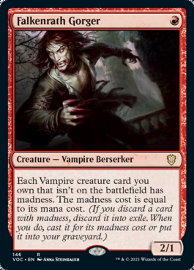 Falkenrath Gorger [Innistrad: Crimson Vow Commander] | Card Merchant Takapuna