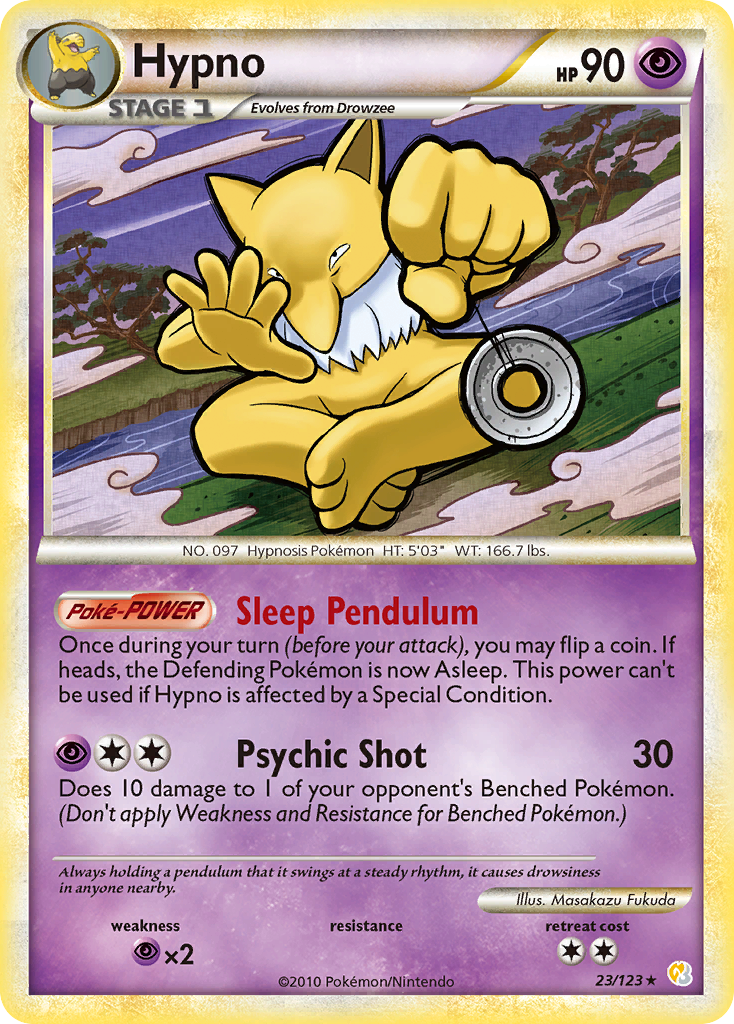 Hypno (23/123) [HeartGold & SoulSilver: Base Set] | Card Merchant Takapuna