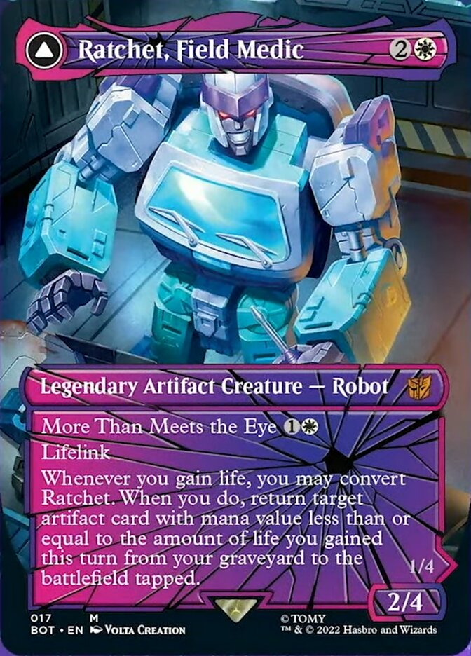 Ratchet, Field Medic // Ratchet, Rescue Racer (Shattered Glass) [Transformers] | Card Merchant Takapuna