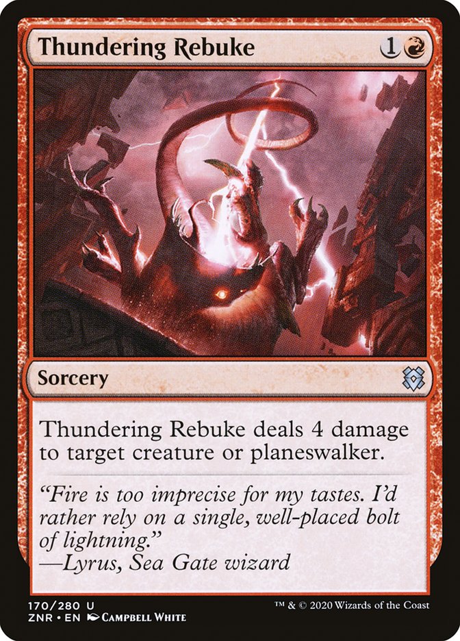 Thundering Rebuke [Zendikar Rising] | Card Merchant Takapuna