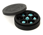 Silicone Round Dice Case: Black | Card Merchant Takapuna