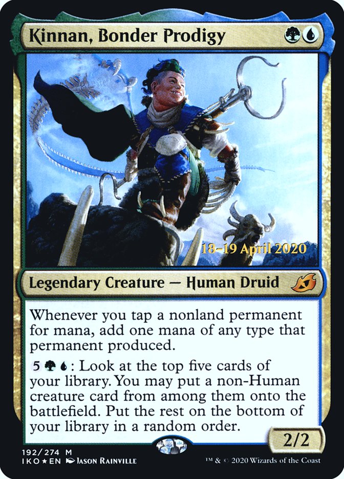 Kinnan, Bonder Prodigy [Ikoria: Lair of Behemoths Prerelease Promos] | Card Merchant Takapuna