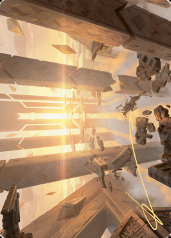 Skyclave Basilica Art Card (Gold-Stamped Signature) [Zendikar Rising Art Series] | Card Merchant Takapuna