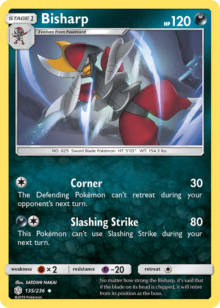 Bisharp (135/236) [Sun & Moon: Cosmic Eclipse] | Card Merchant Takapuna