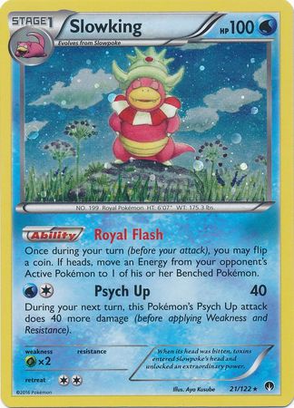 Slowking (21/122) (Cosmos Holo) [XY: BREAKpoint] | Card Merchant Takapuna