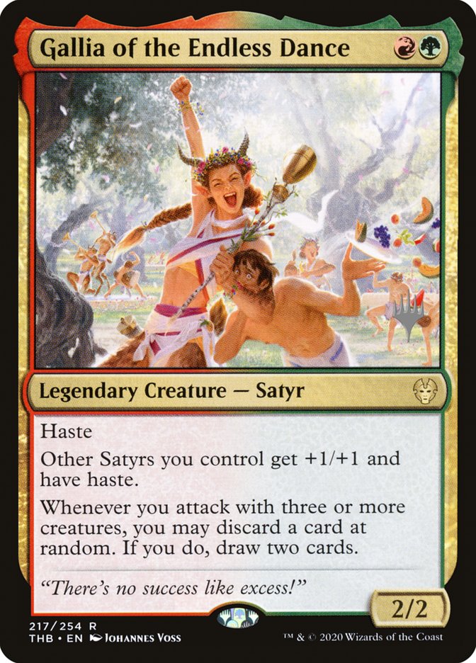 Gallia of the Endless Dance (Promo Pack) [Theros Beyond Death Promos] | Card Merchant Takapuna