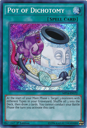 Pot of Dichotomy [MP14-EN172] Secret Rare | Card Merchant Takapuna