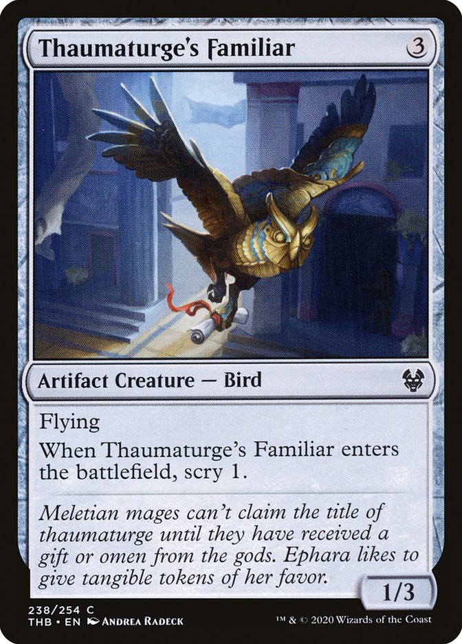 Thaumaturge's Familiar [Theros Beyond Death] | Card Merchant Takapuna