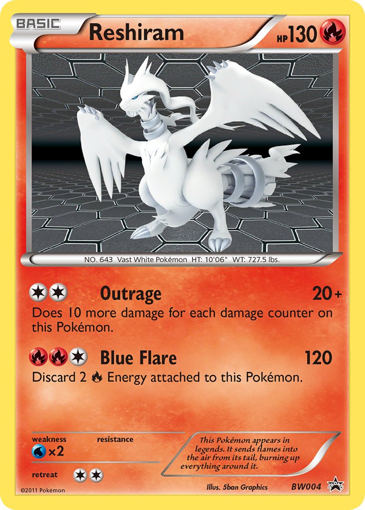 Reshiram (BW004) [Black & White: Black Star Promos] | Card Merchant Takapuna