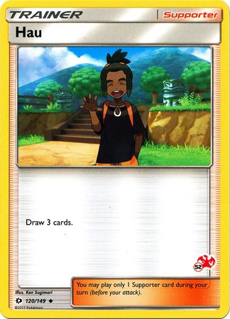 Hau (120/149) (Charizard Stamp #52) [Battle Academy 2020] | Card Merchant Takapuna