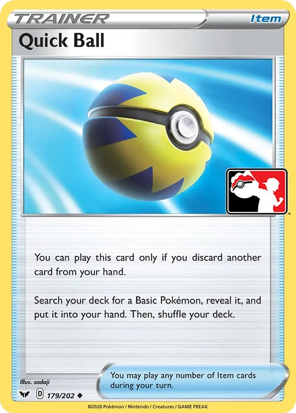 Quick Ball (179/202) [Prize Pack Series One] | Card Merchant Takapuna
