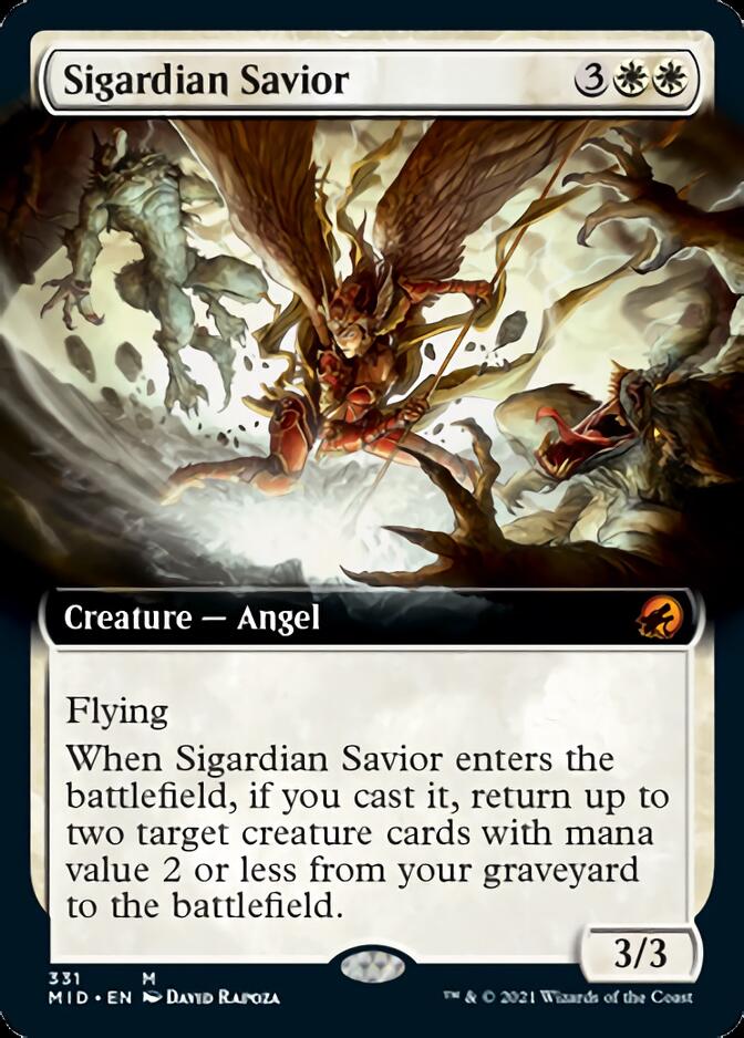 Sigardian Savior (Extended Art) [Innistrad: Midnight Hunt] | Card Merchant Takapuna