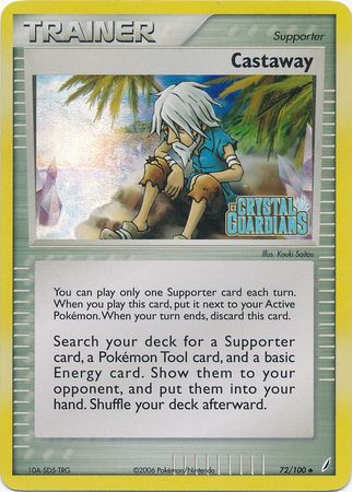 Castaway (72/100) (Stamped) [EX: Crystal Guardians] | Card Merchant Takapuna
