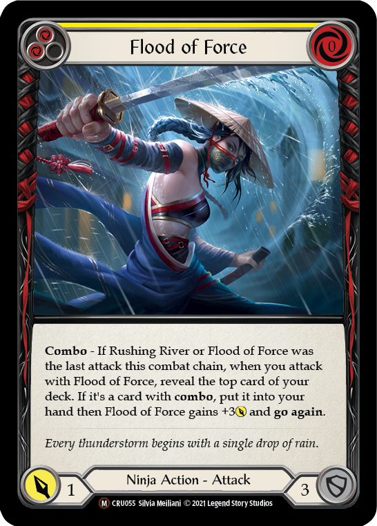 Flood of Force [U-CRU055] (Crucible of War Unlimited)  Unlimited Rainbow Foil | Card Merchant Takapuna