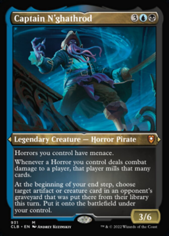 Captain N'ghathrod (Display Commander) (Foil Etched) [Commander Legends: Battle for Baldur's Gate] | Card Merchant Takapuna
