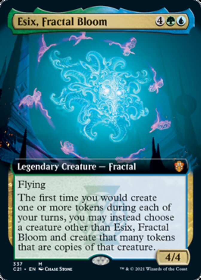 Esix, Fractal Bloom (Extended Art) [Commander 2021] | Card Merchant Takapuna