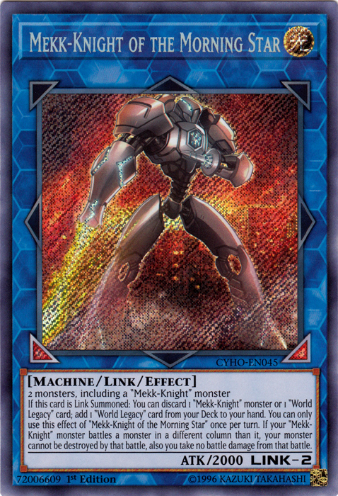 Mekk-Knight of the Morning Star [CYHO-EN045] Secret Rare | Card Merchant Takapuna