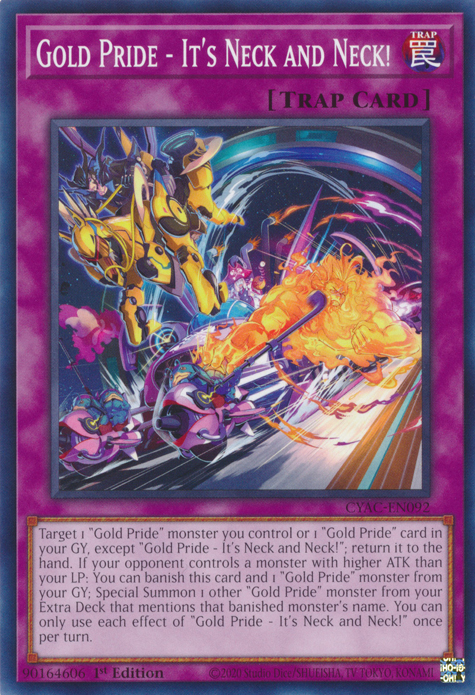Gold Pride - It's Neck and Neck! [CYAC-EN092] Common | Card Merchant Takapuna
