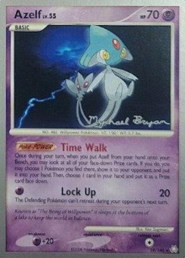 Azelf LV.55 (19/146) (Happy Luck - Mychael Bryan) [World Championships 2010] | Card Merchant Takapuna