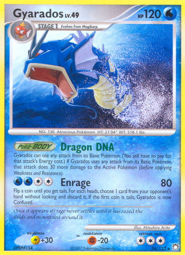 Gyarados (26/123) [Diamond & Pearl: Mysterious Treasures] | Card Merchant Takapuna