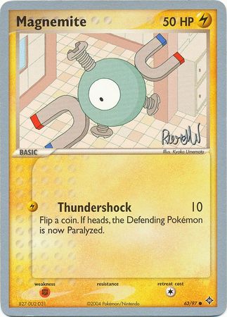 Magnemite (63/97) (Rocky Beach - Reed Weichler) [World Championships 2004] | Card Merchant Takapuna