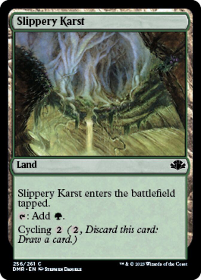 Slippery Karst [Dominaria Remastered] | Card Merchant Takapuna