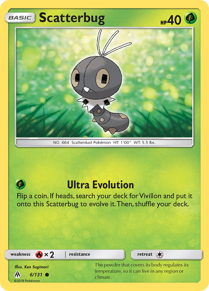 Scatterbug (6/131) [Sun & Moon: Forbidden Light] | Card Merchant Takapuna