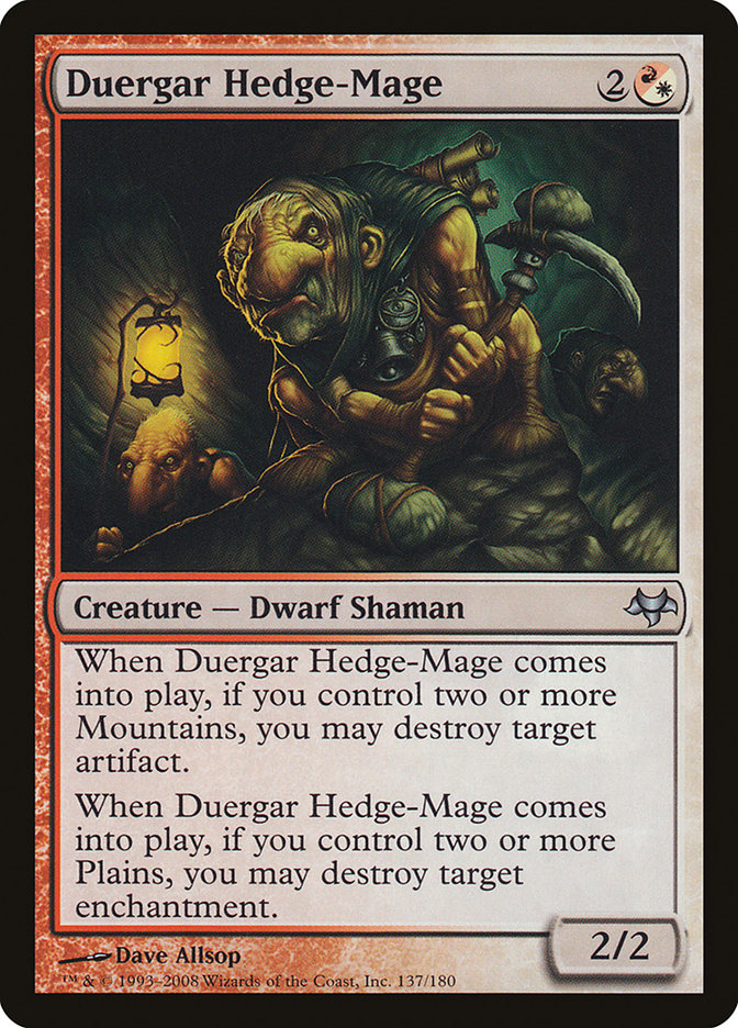 Duergar Hedge-Mage [Eventide] | Card Merchant Takapuna