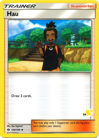 Hau (120/149) (Pikachu Stamp #54) [Battle Academy 2020] | Card Merchant Takapuna