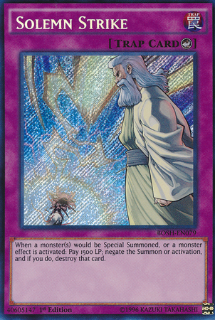Solemn Strike [BOSH-EN079] Secret Rare | Card Merchant Takapuna