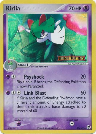 Kirlia (32/101) (Stamped) [EX: Dragon Frontiers] | Card Merchant Takapuna