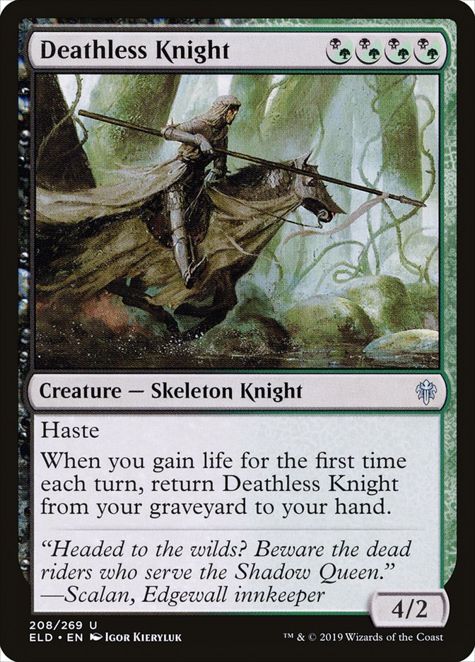 Deathless Knight [Throne of Eldraine] | Card Merchant Takapuna