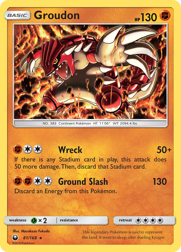 Groudon (81/168) [Sun & Moon: Celestial Storm] | Card Merchant Takapuna