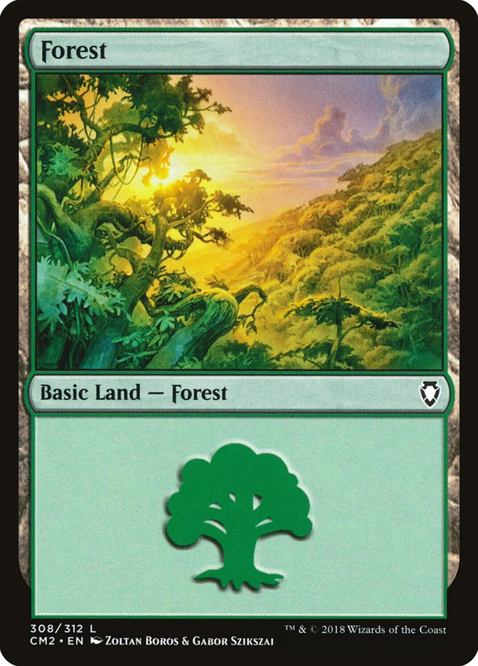 Forest (308) [Commander Anthology Volume II] | Card Merchant Takapuna