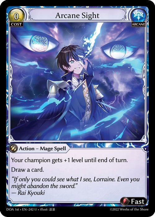 Arcane Sight (242) [Dawn of Ashes: 1st Edition] | Card Merchant Takapuna